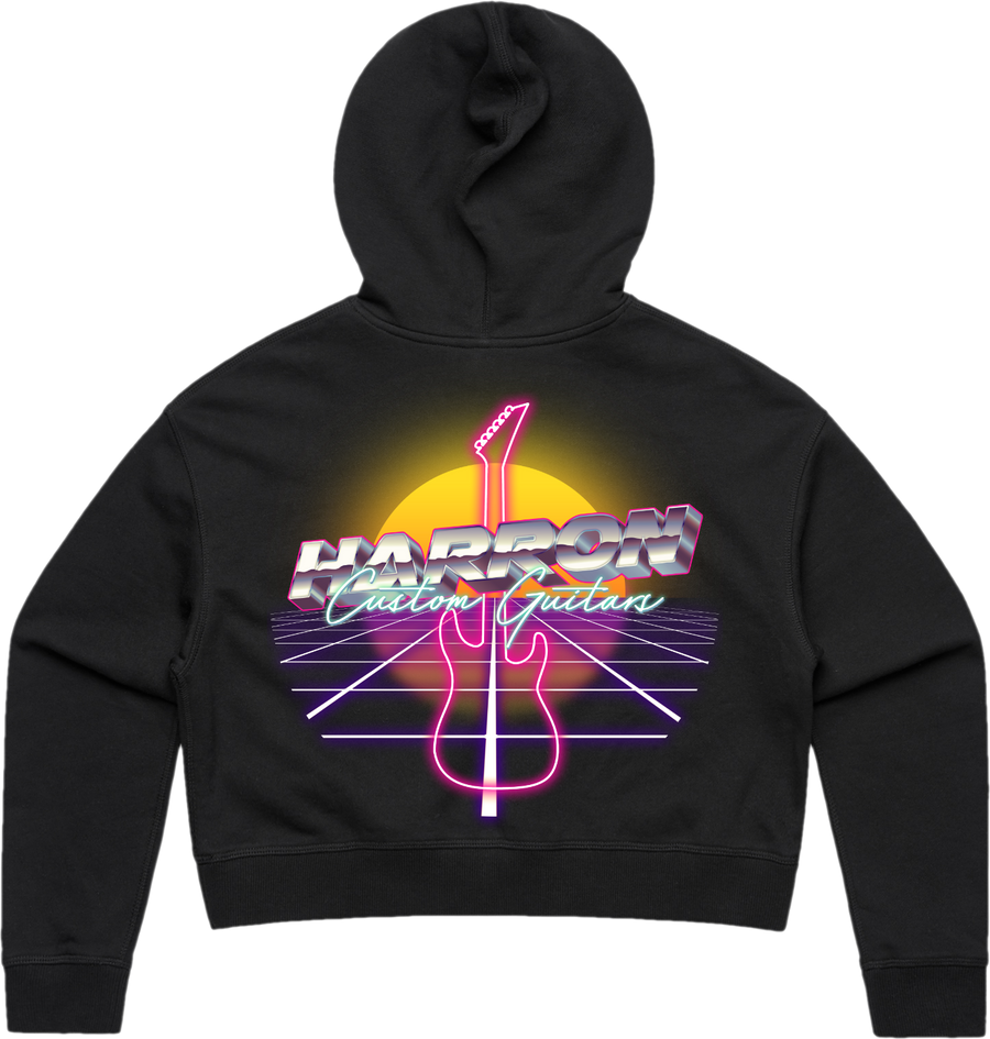 HCG Maimi Vice Womens Crop Hoodie (ThrashWolf Design)