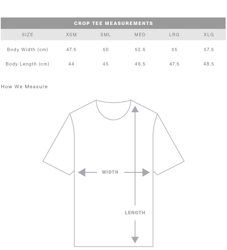 HCG Ladies Crop (Printed on AS Colour) PRE-ORDER